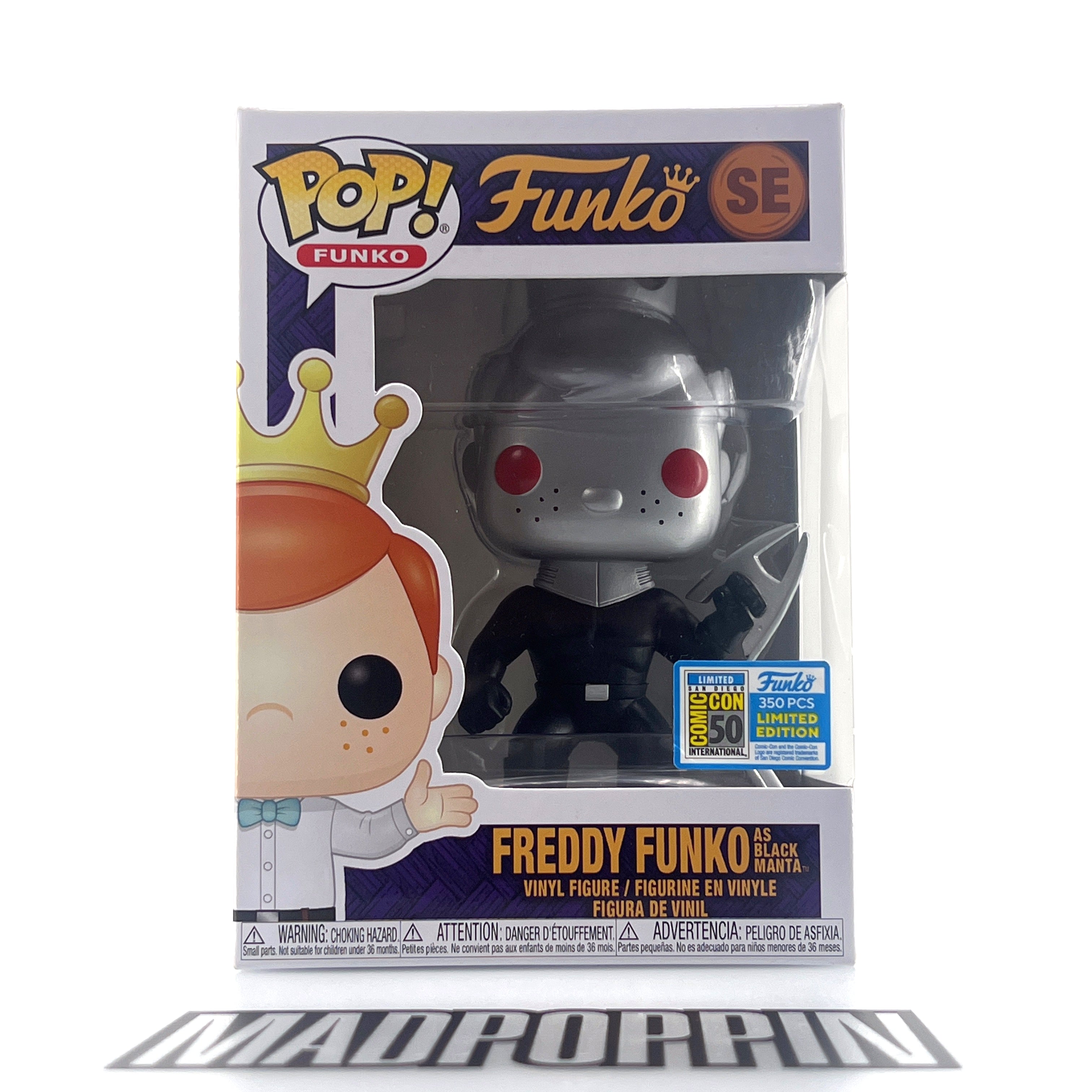 Funko Pop Freaky Tiki Fundays 2019 Freddy As Black Manta SDCC LE 350 #SE