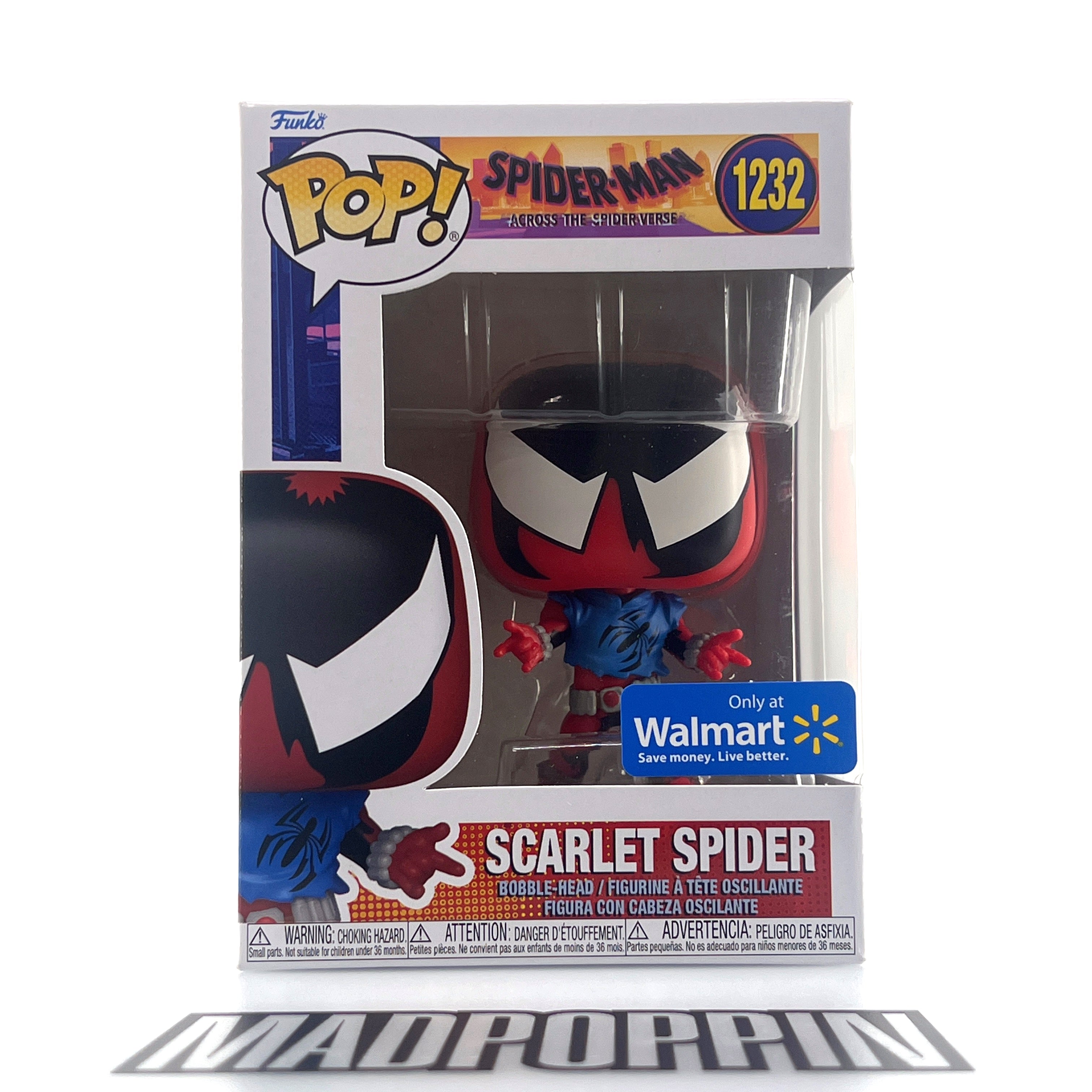 Funko Pop Marvel Spider-Man Across the Spider-Verse Scarlet Spider Walmart #1232