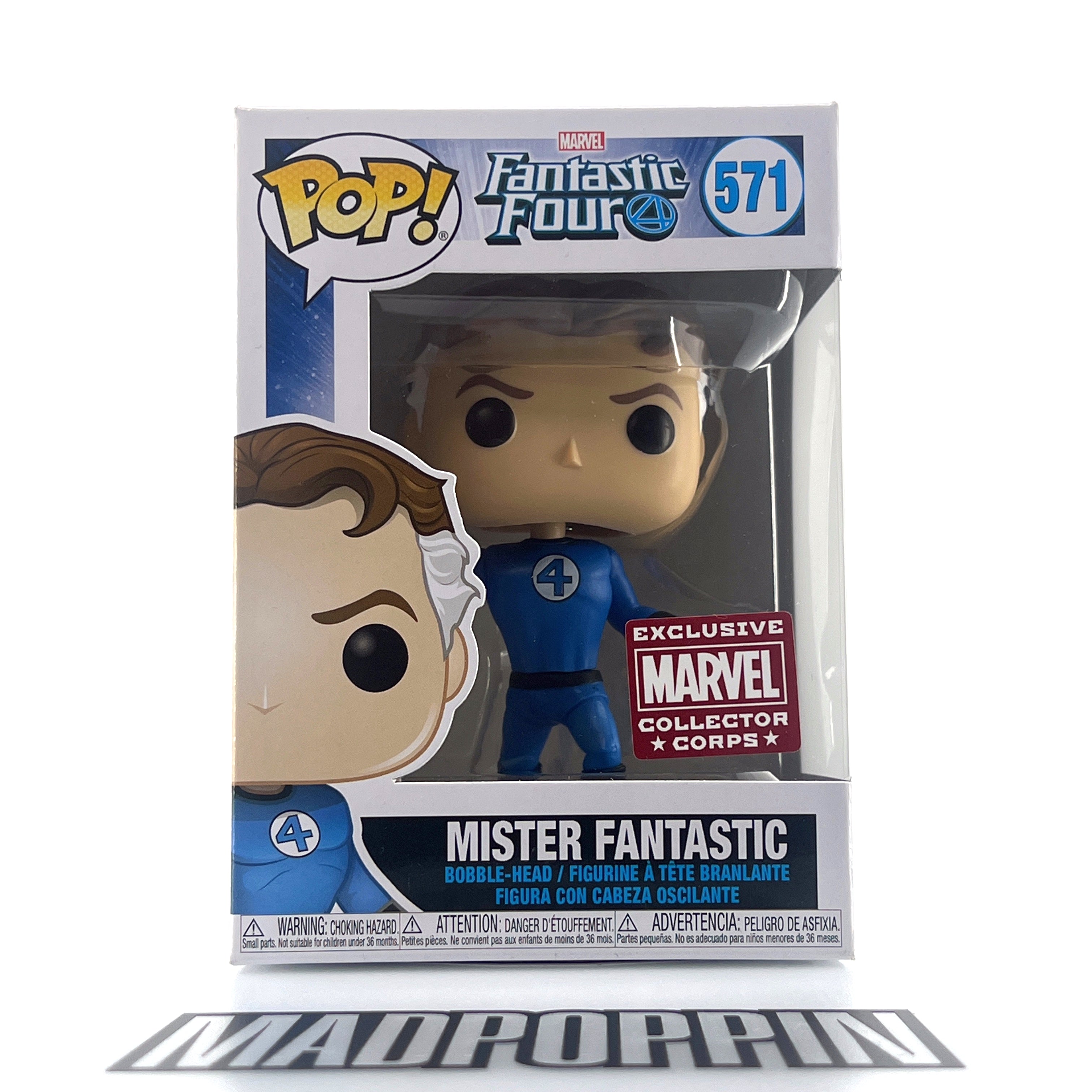 Funko Pop Marvel Collectors Corps Fantastic 4 Mister Fantastic Stretched #571