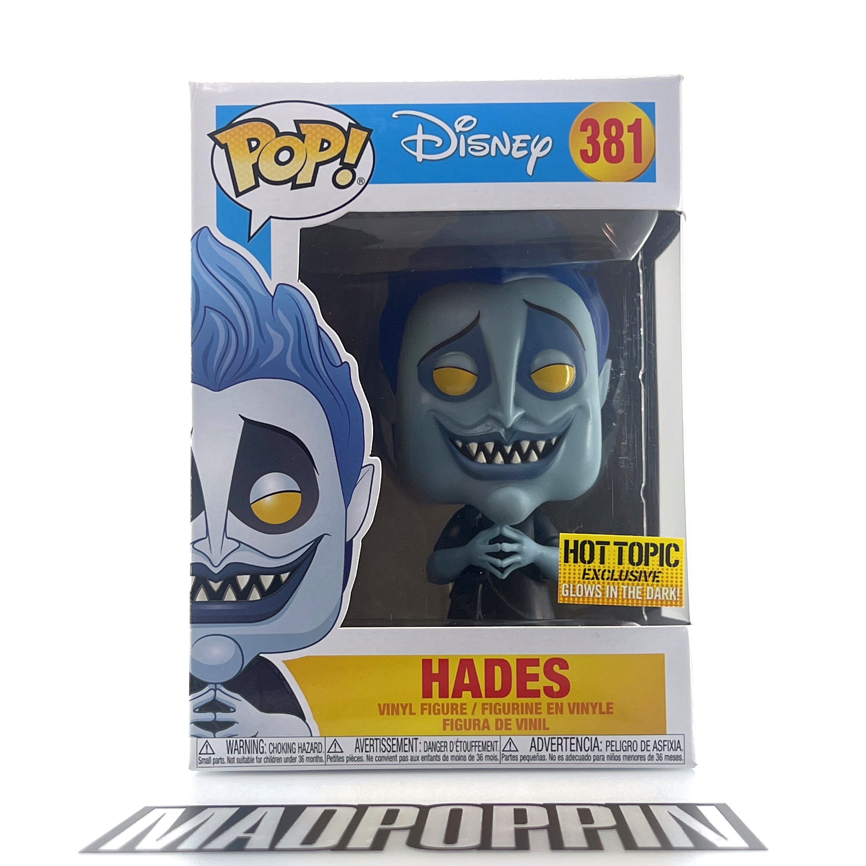 Funko Pop Disney Hercules Hades Glow in the Dark Hot Topic #381