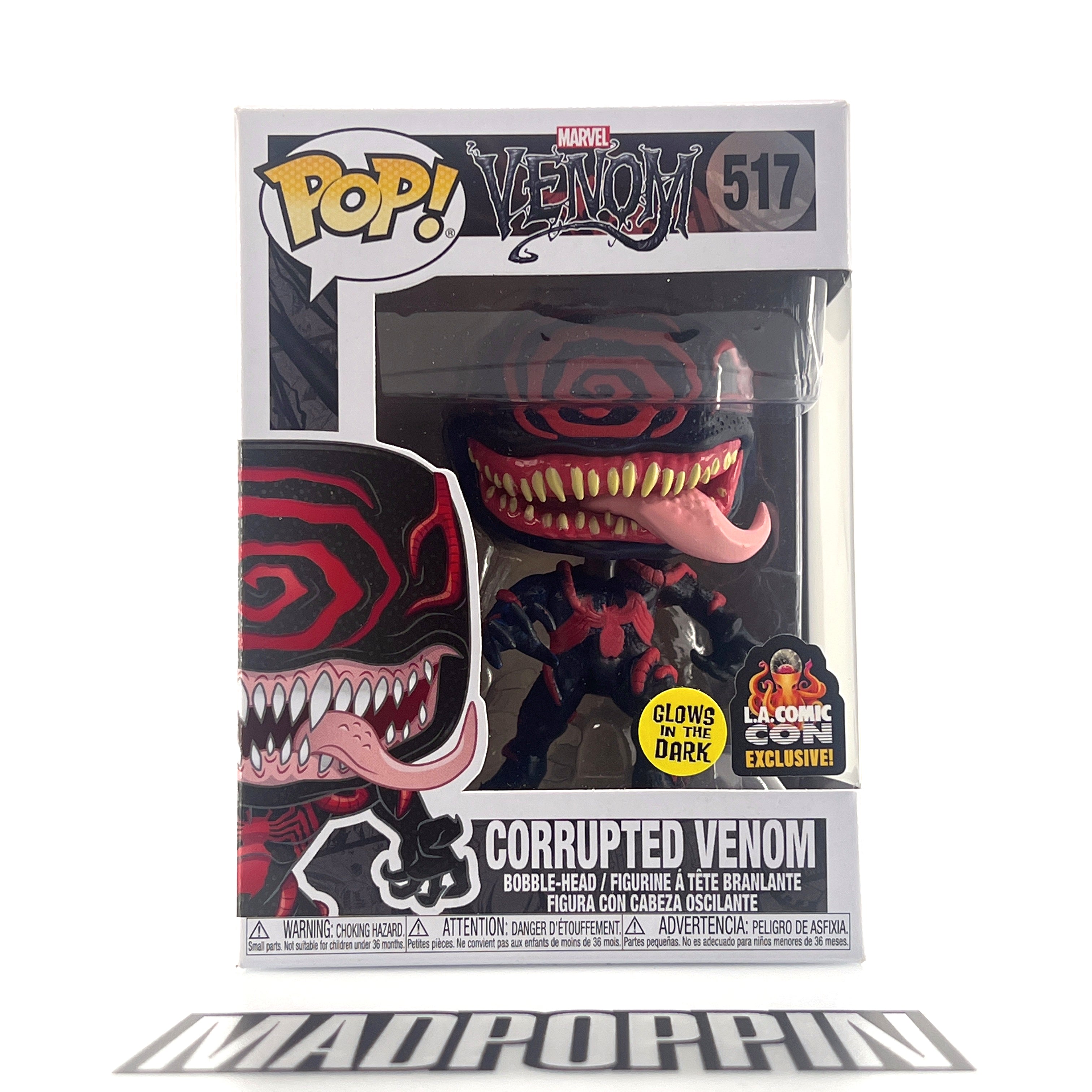 Funko Pop Marvel Corrupted Venom Glow in the Dark LACC #517