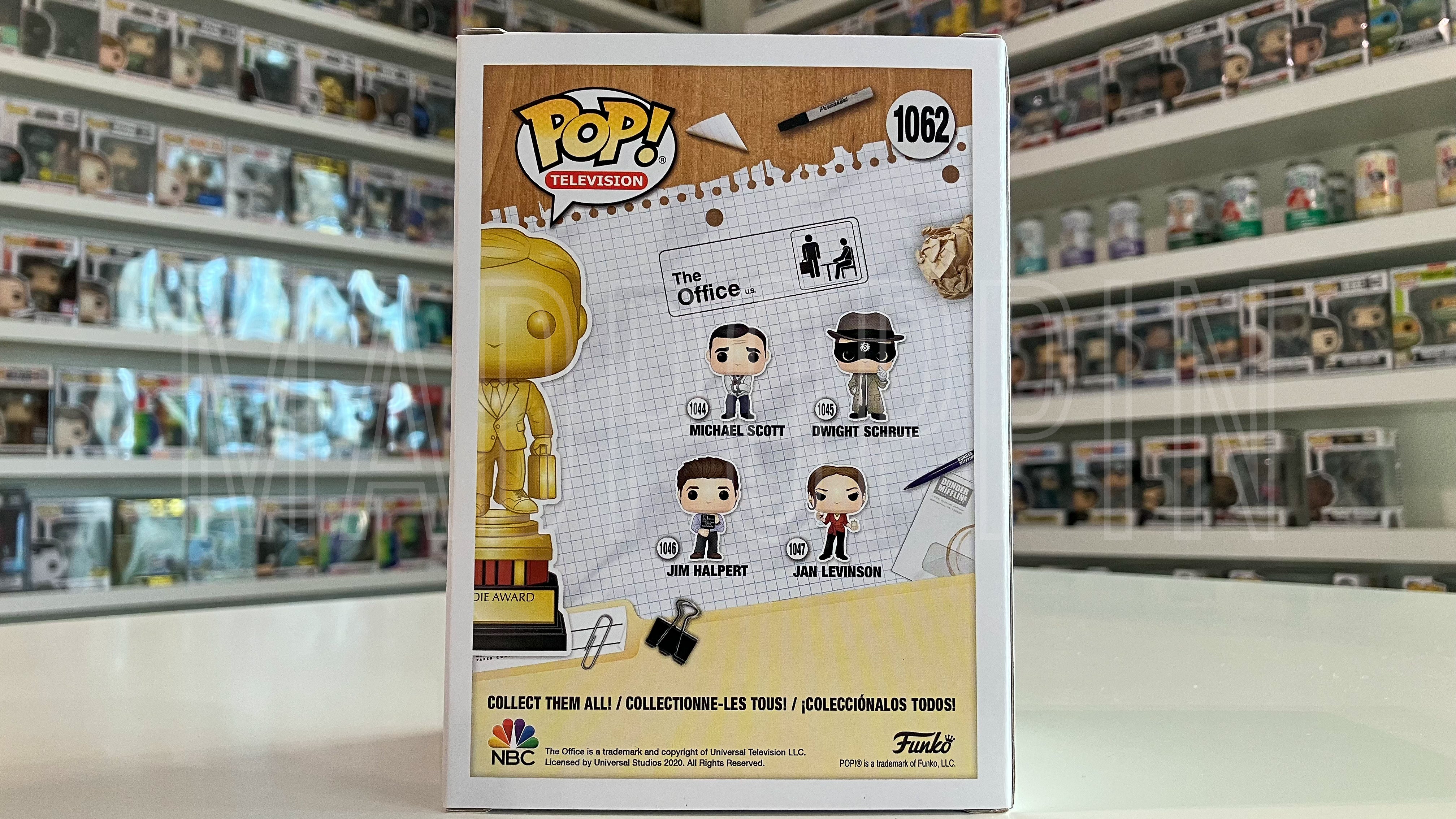 Funko Pop Tv The Office Dundie Award Gold Chrome Amazon Exclusive 1062