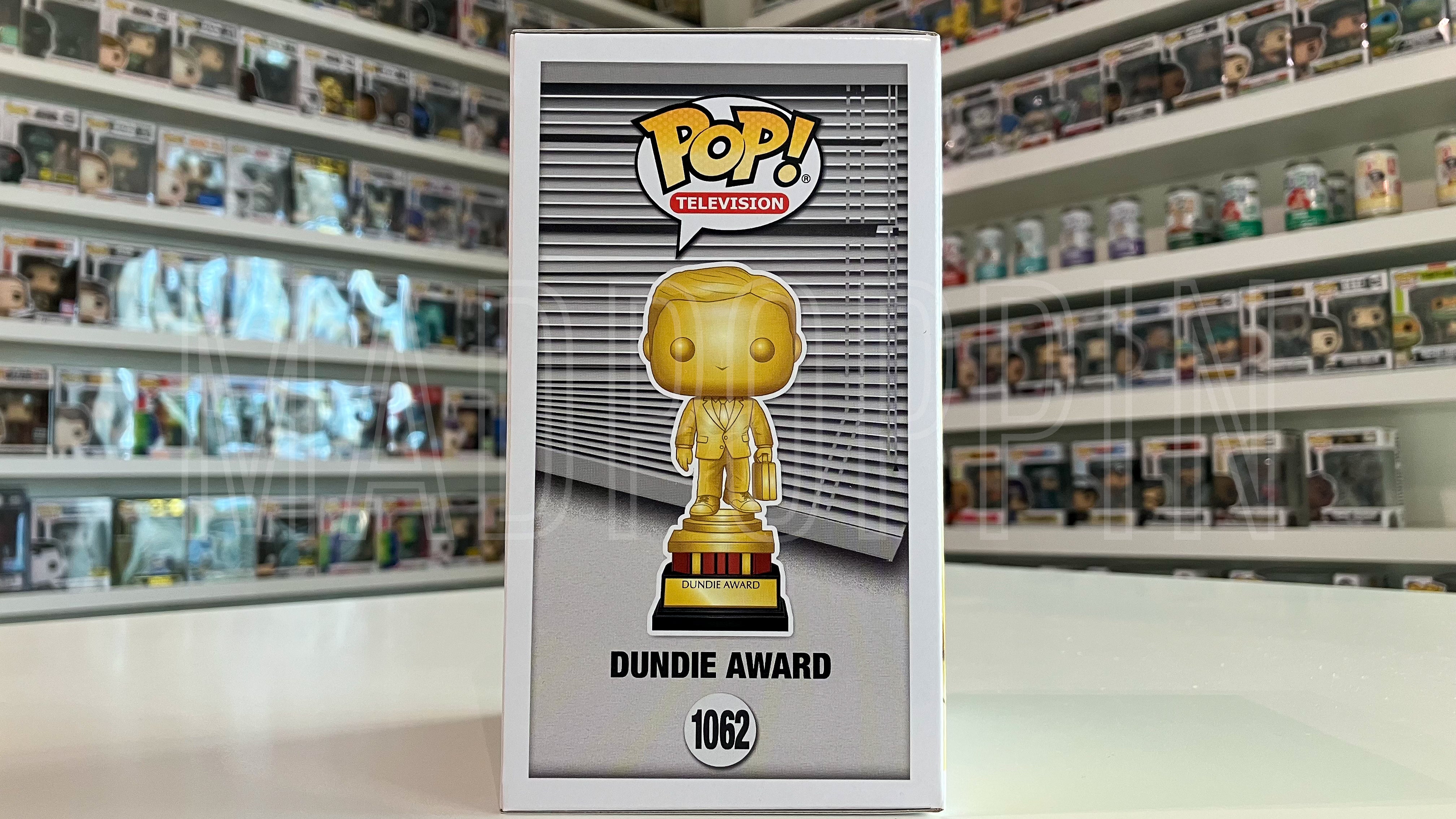 Funko Pop Tv The Office Dundie Award Gold Chrome Amazon Exclusive 1062