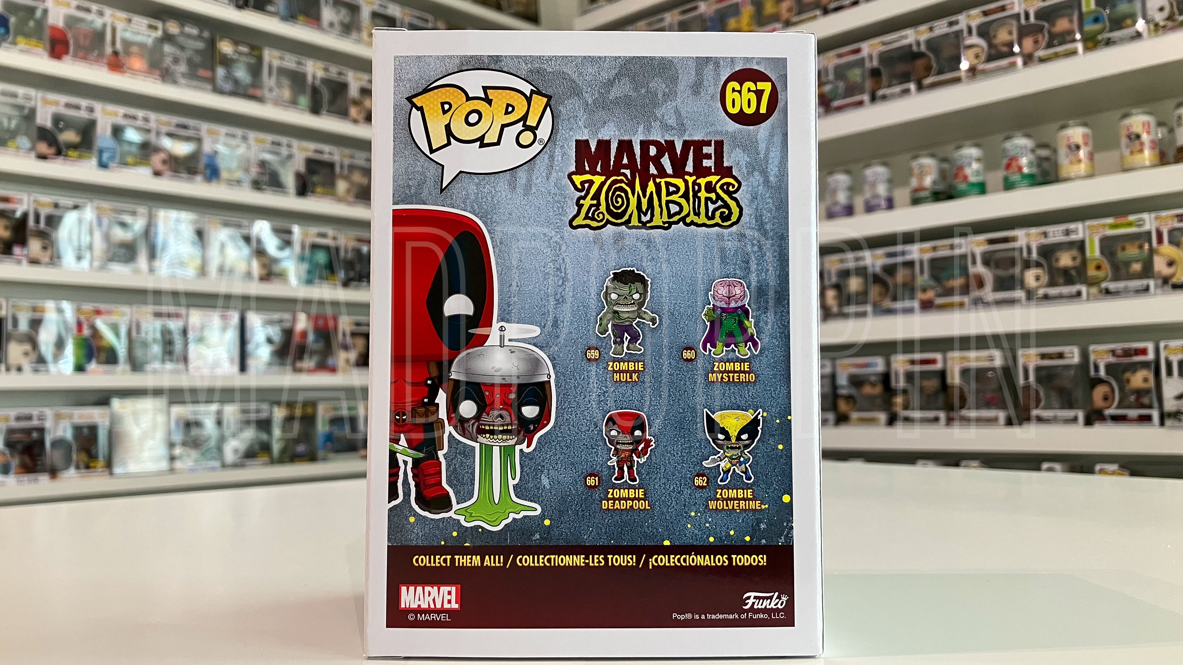 Funk Pop Marvel Zombies Collector Corps Exclusive Deadpool w/ Headpool 667