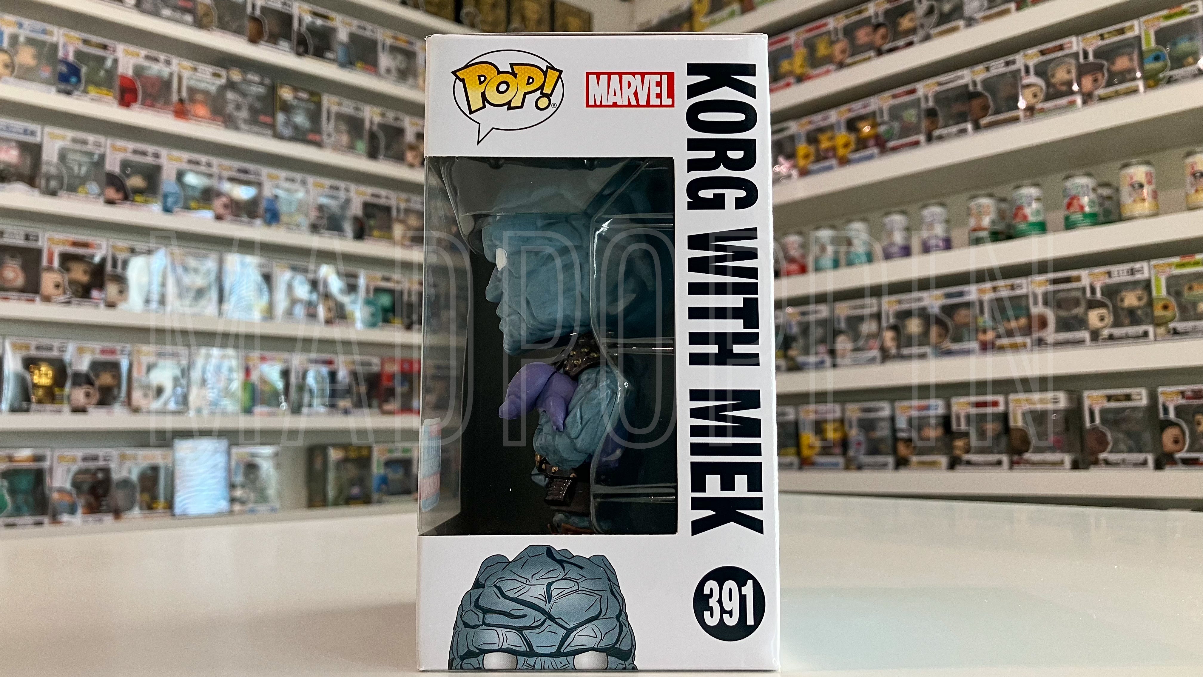 Funko Pop Marvel Thor Ragnarok Korg w/ Miek Fall Convention NYCC 391