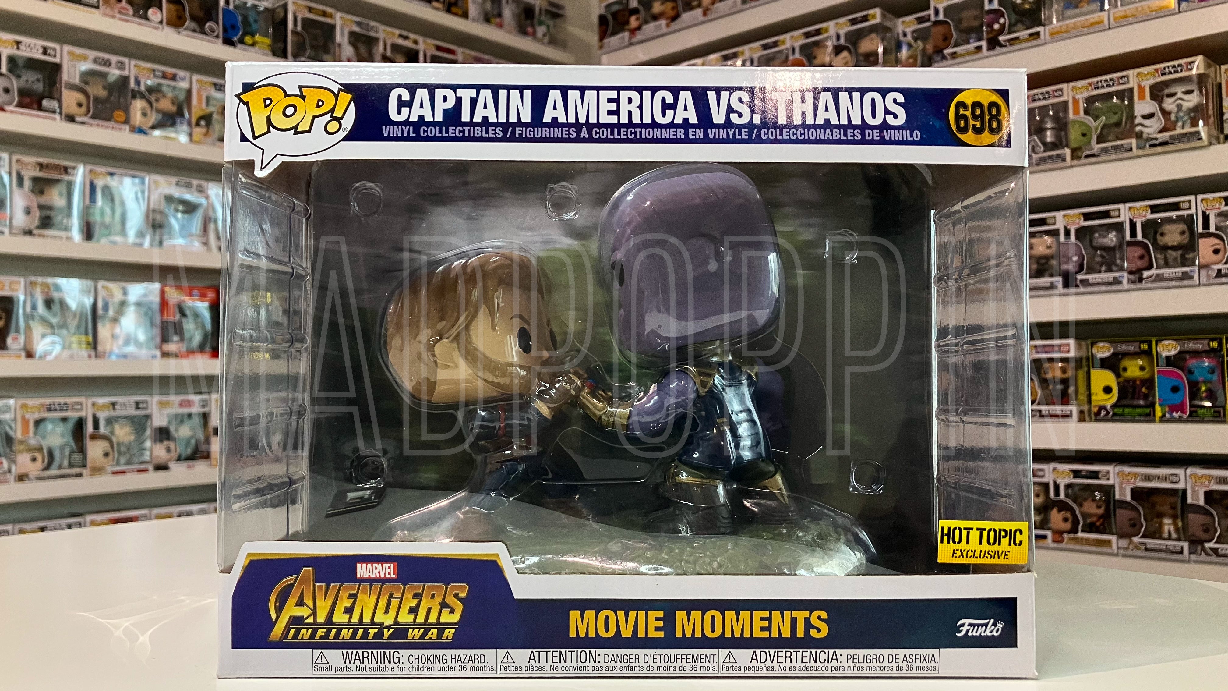 POP! Movie Moment: Marvel: Avengers: Infinity War - Captain America Vs. Thanos