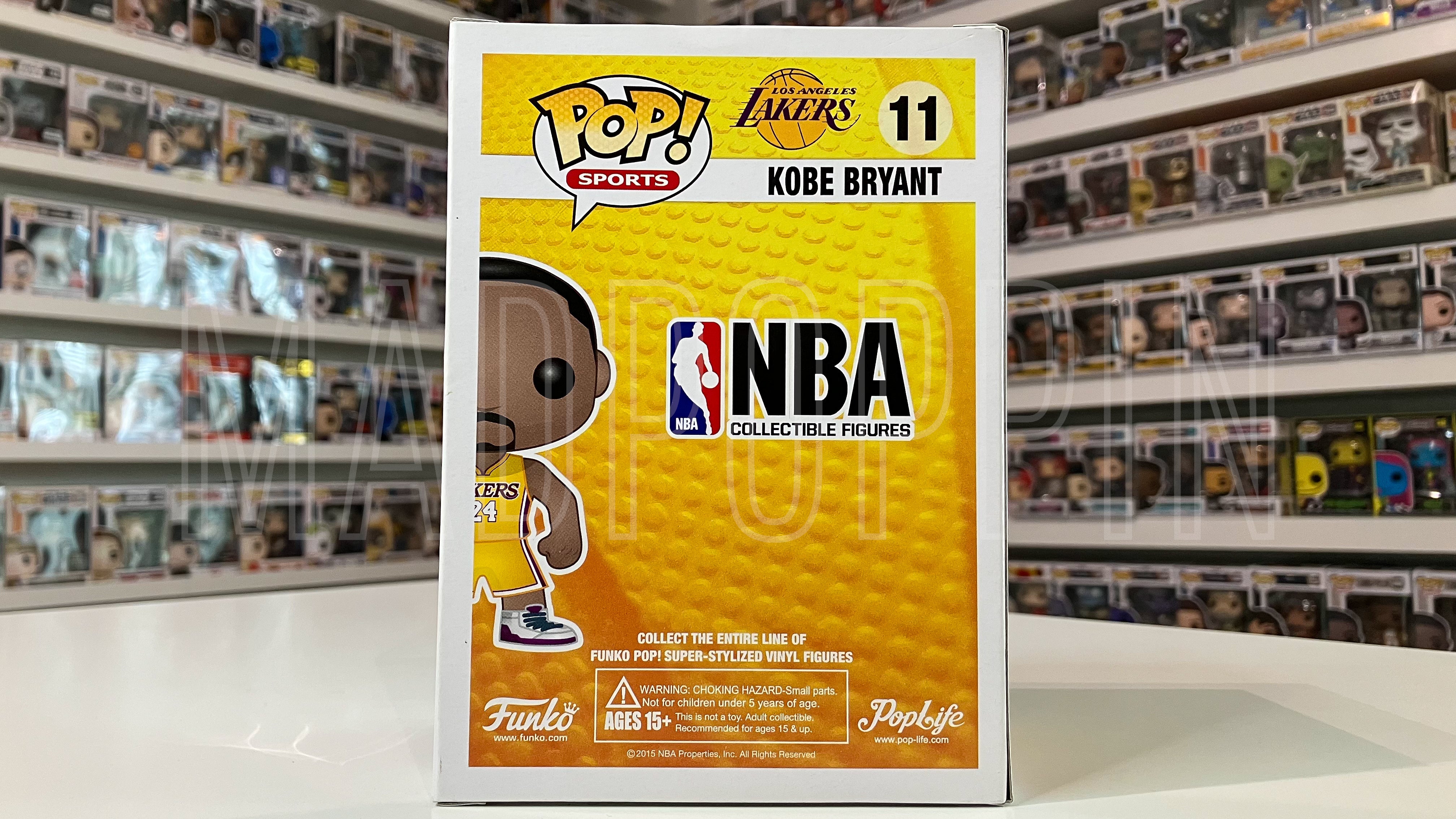 Funko Pop NBA Los Angeles Lakers Kobe Bryant w/o Armband Gold Jersey #24 Box 11