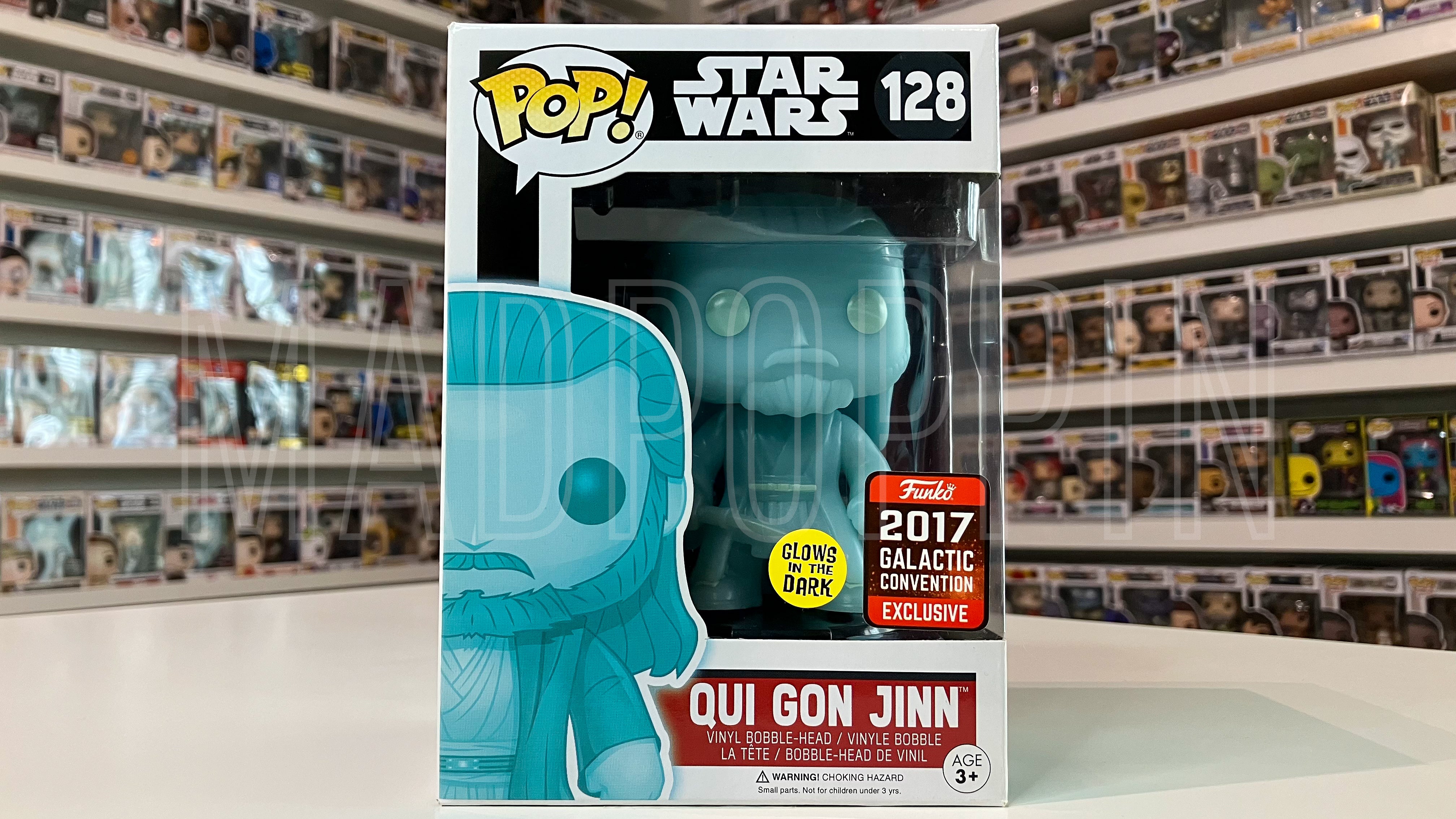 POP! Star Wars: Star Wars - Qui Gon Jinn (Holographic) (Glow In The Dark)
