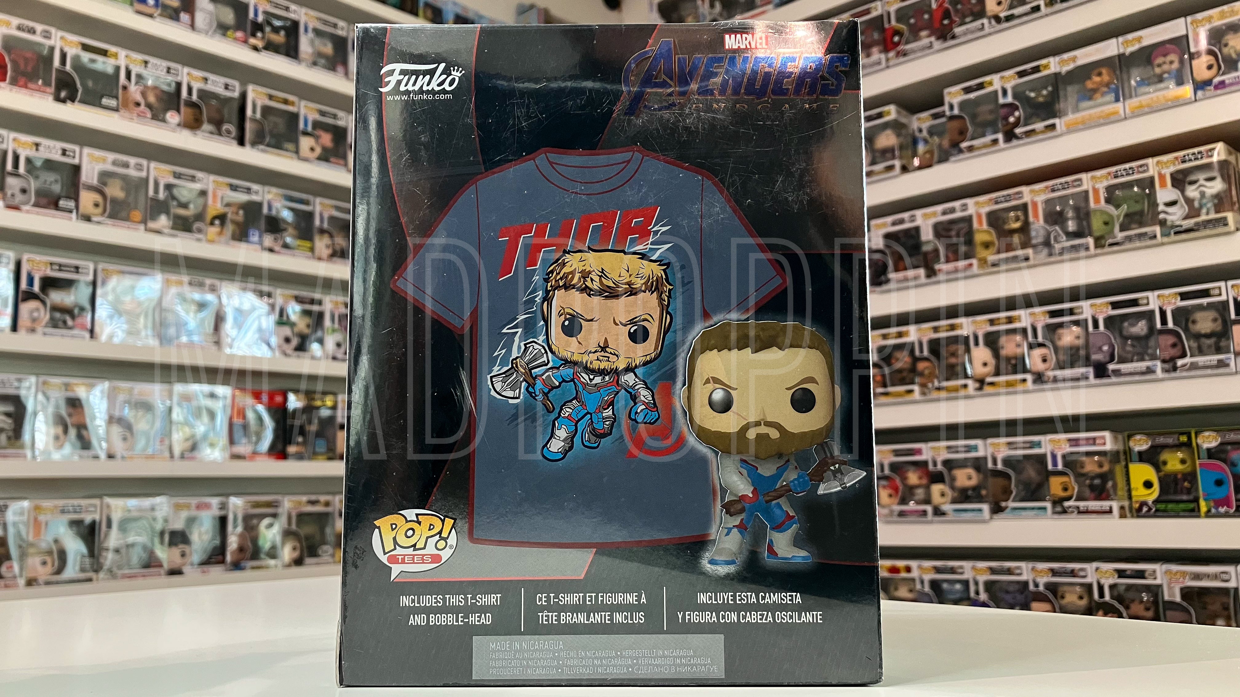 Funko POP! Tees Marvel: Avengers: End Game - Thor (Quantum Realm Suit) (Glow in the Dark) (Size XL Tee)