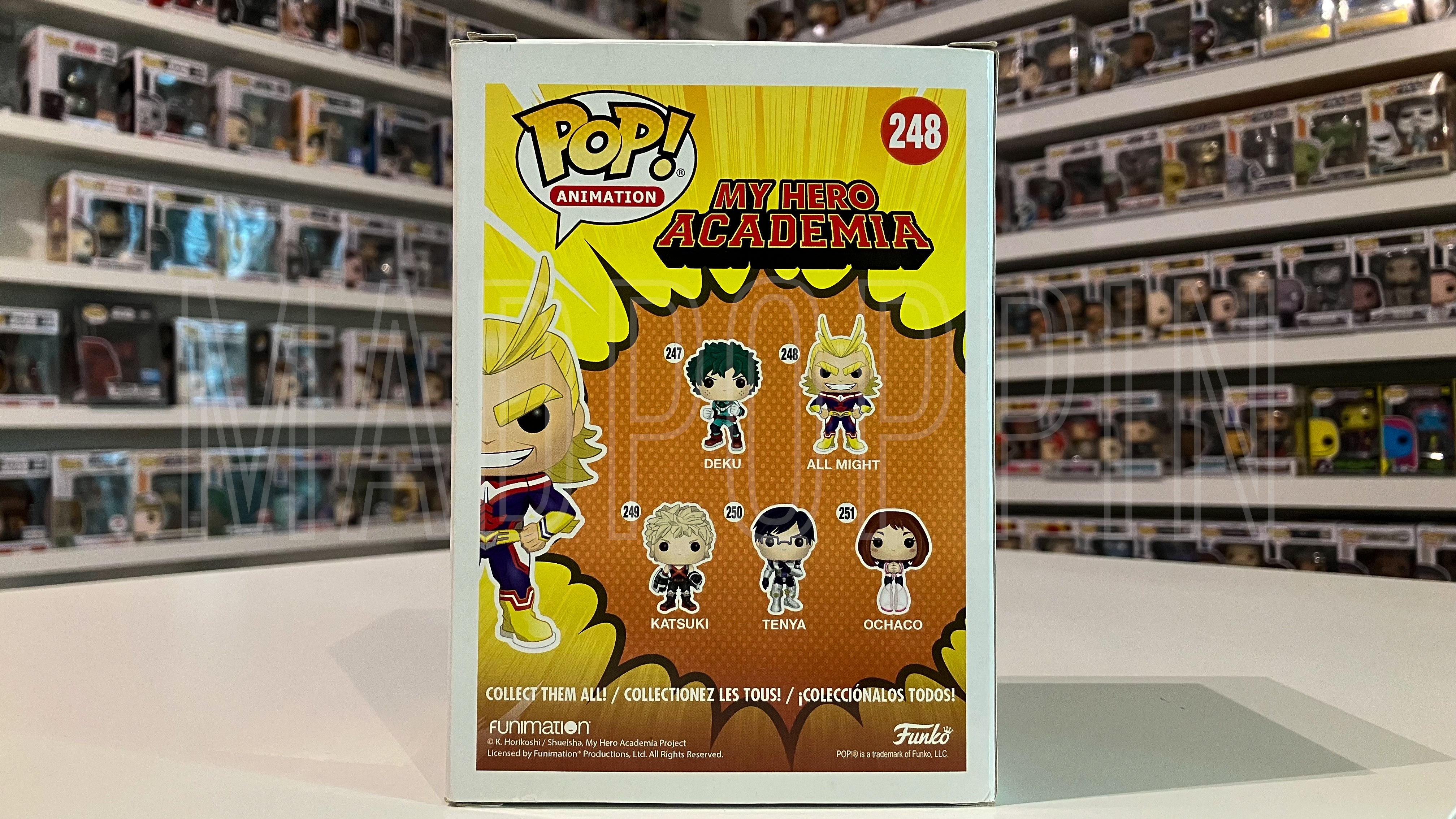 Funko POP! Anime My Hero Academia All Might Glow in the Dark Funimation #248