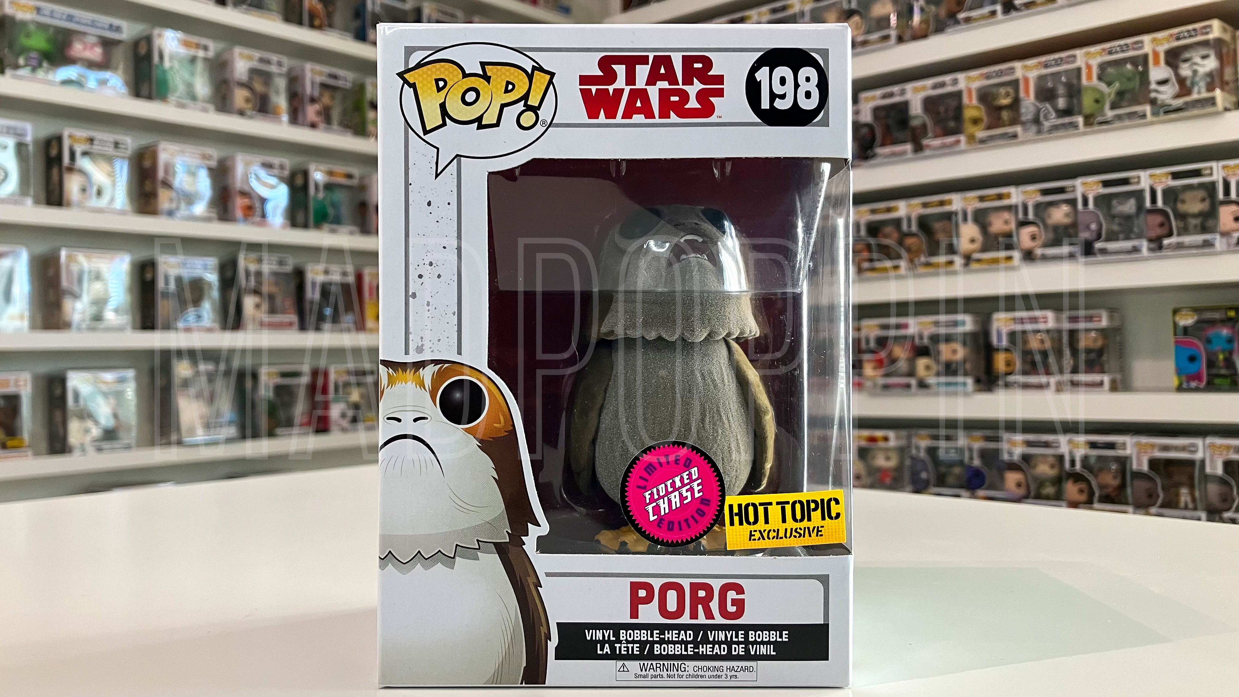POP! Star Wars: Star Wars - Porg (Open Mouth) (Flocked)