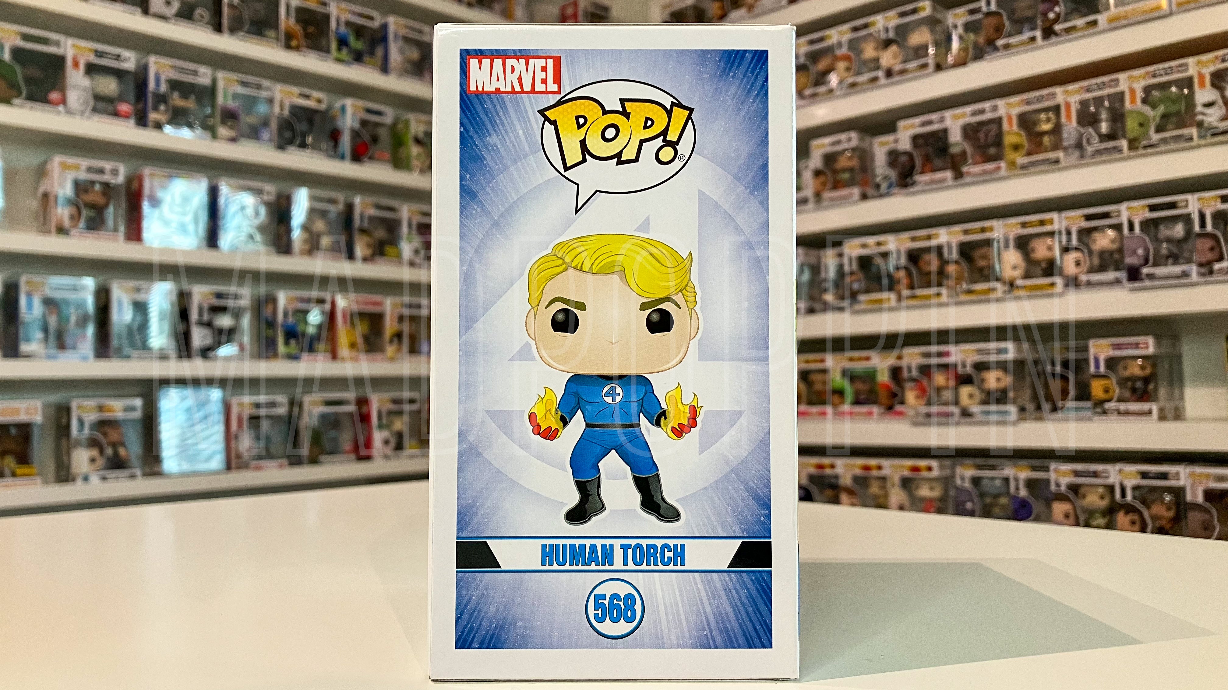 Funko Pop Marvel Fantastic Four 4 Human Torch Special Series Glow In The Dark 568