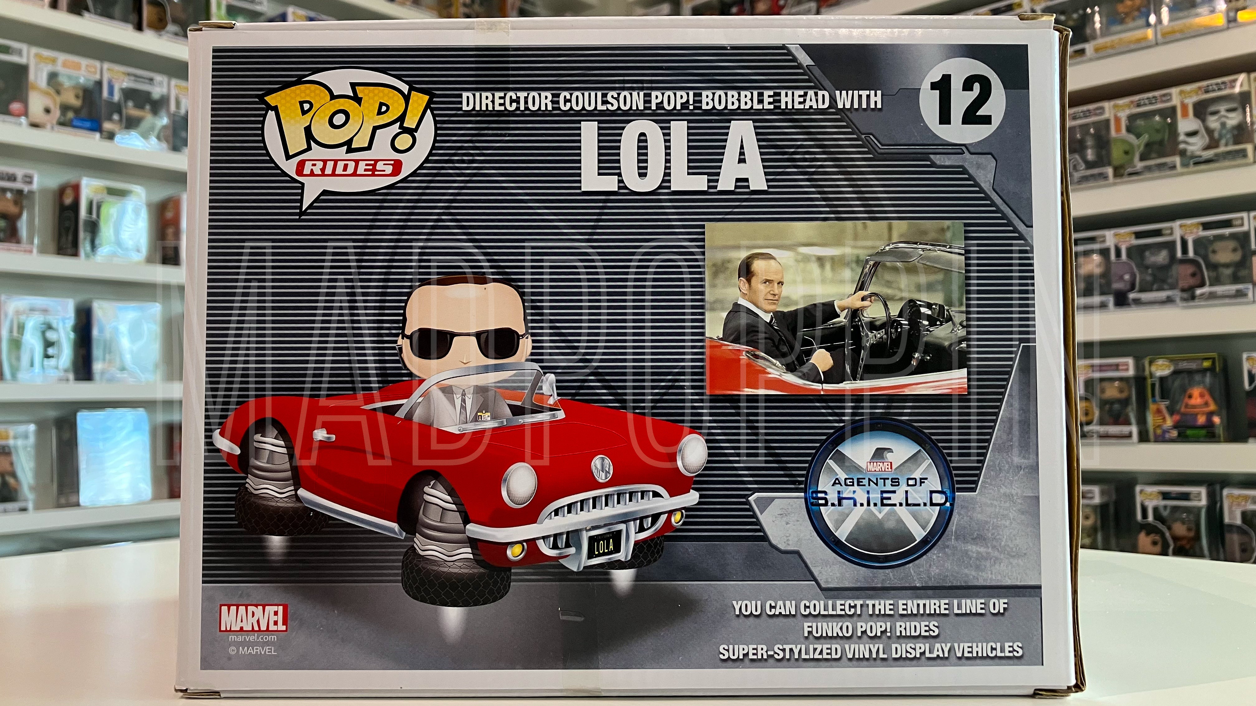 Funko Pop Marvel Rides Agents of S.H.I.E.L.D Director Coulson With Lola  Vaulted 12