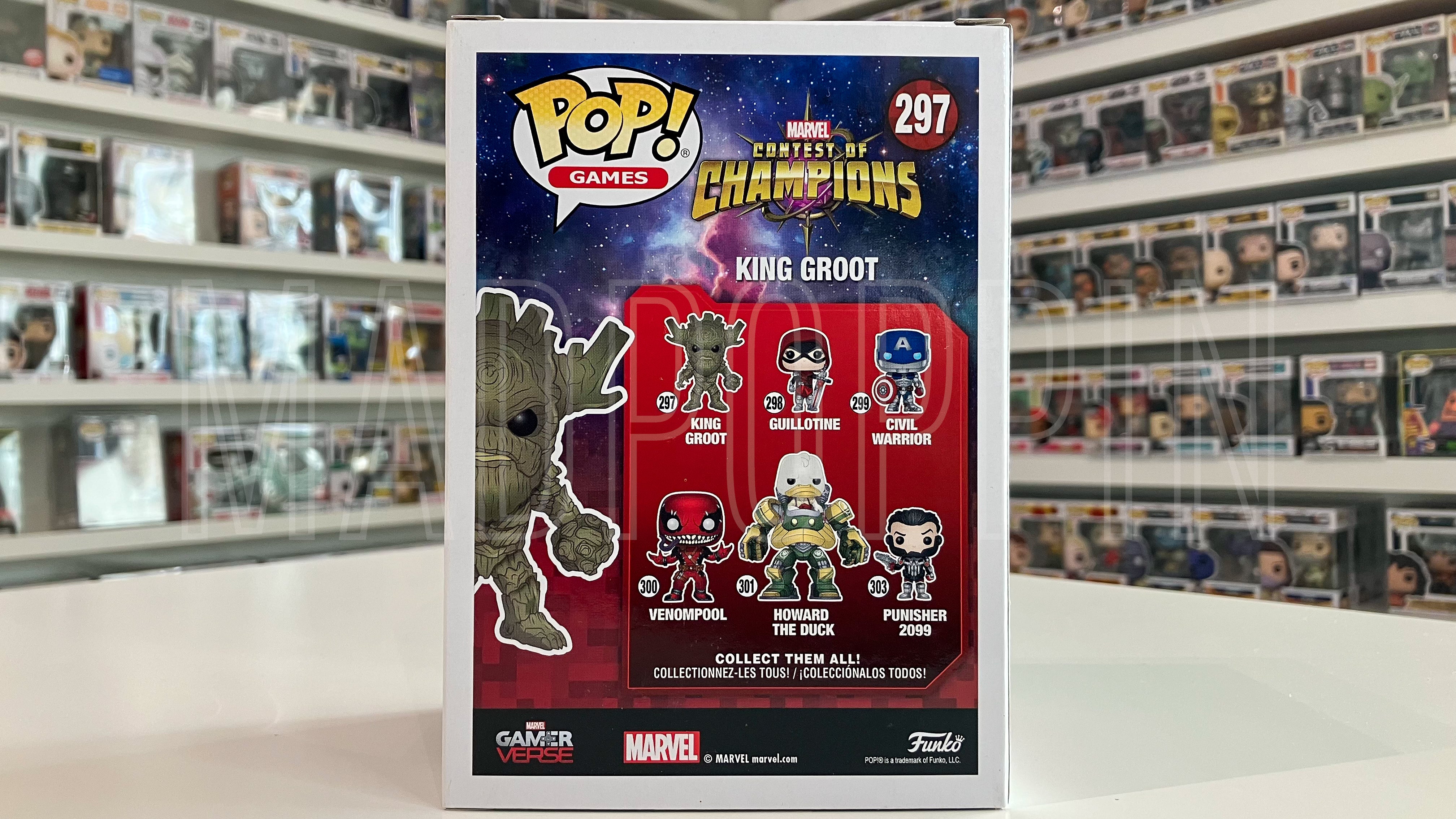 Funko Pop Games Marvel GamerVerse Contest of Champions King Groot 297