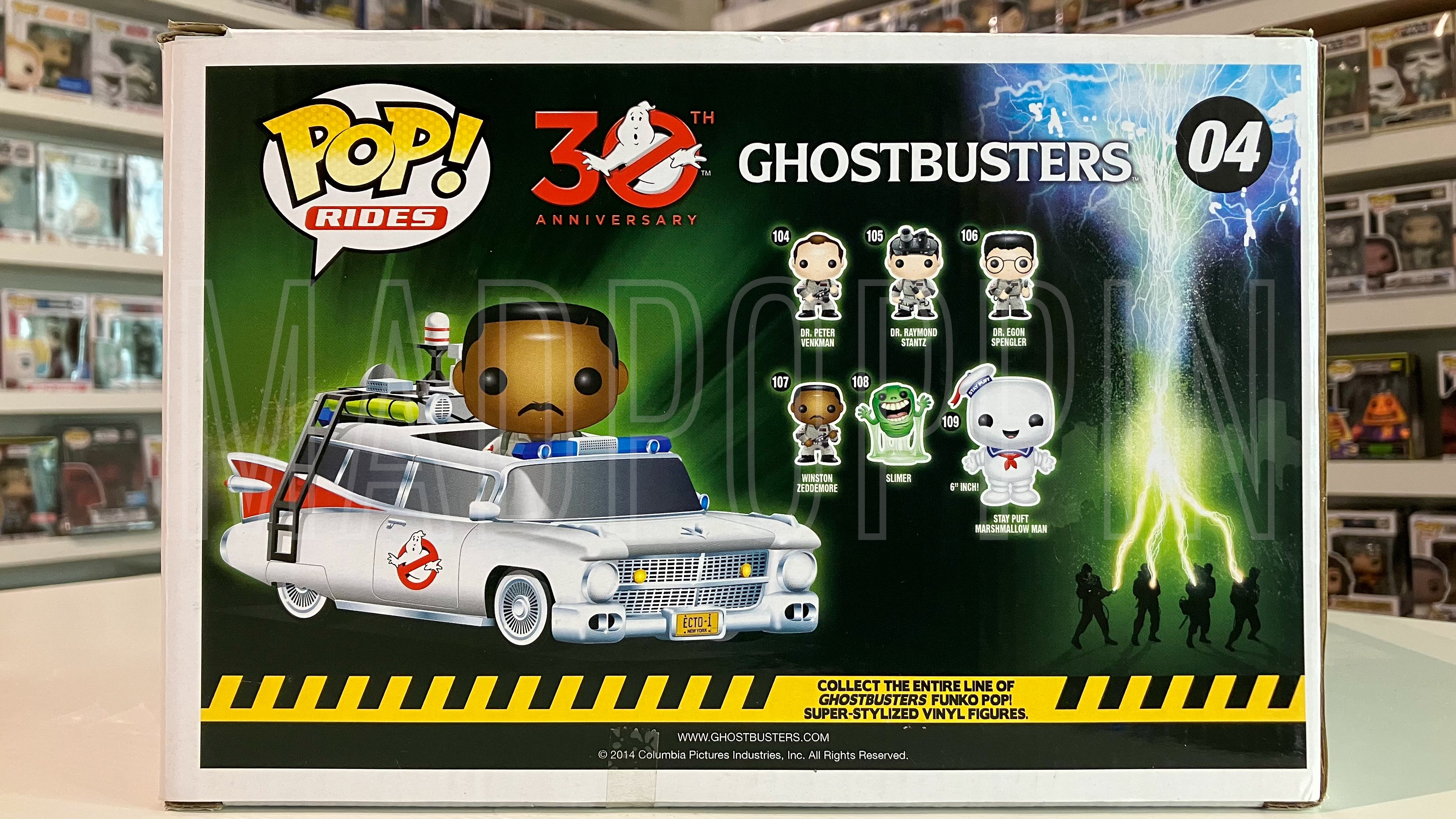 Funko POP! Rides Movie Ghostbusters Ecto-1 with Winston Zeddemore Vaulted #04
