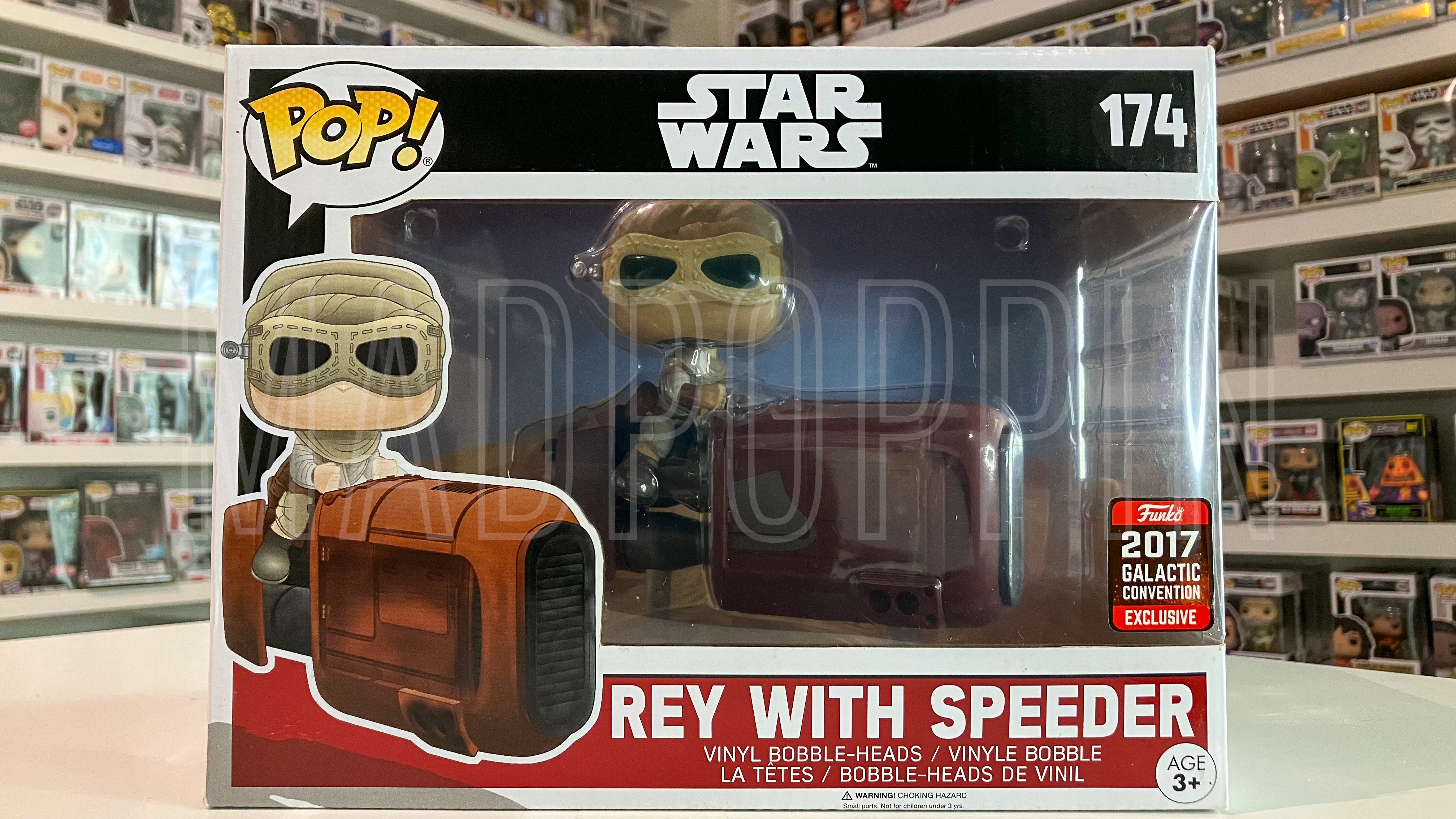 Funko POP! Rides Star Wars Episode 7 Rey with Speeder Galactic Convention #174