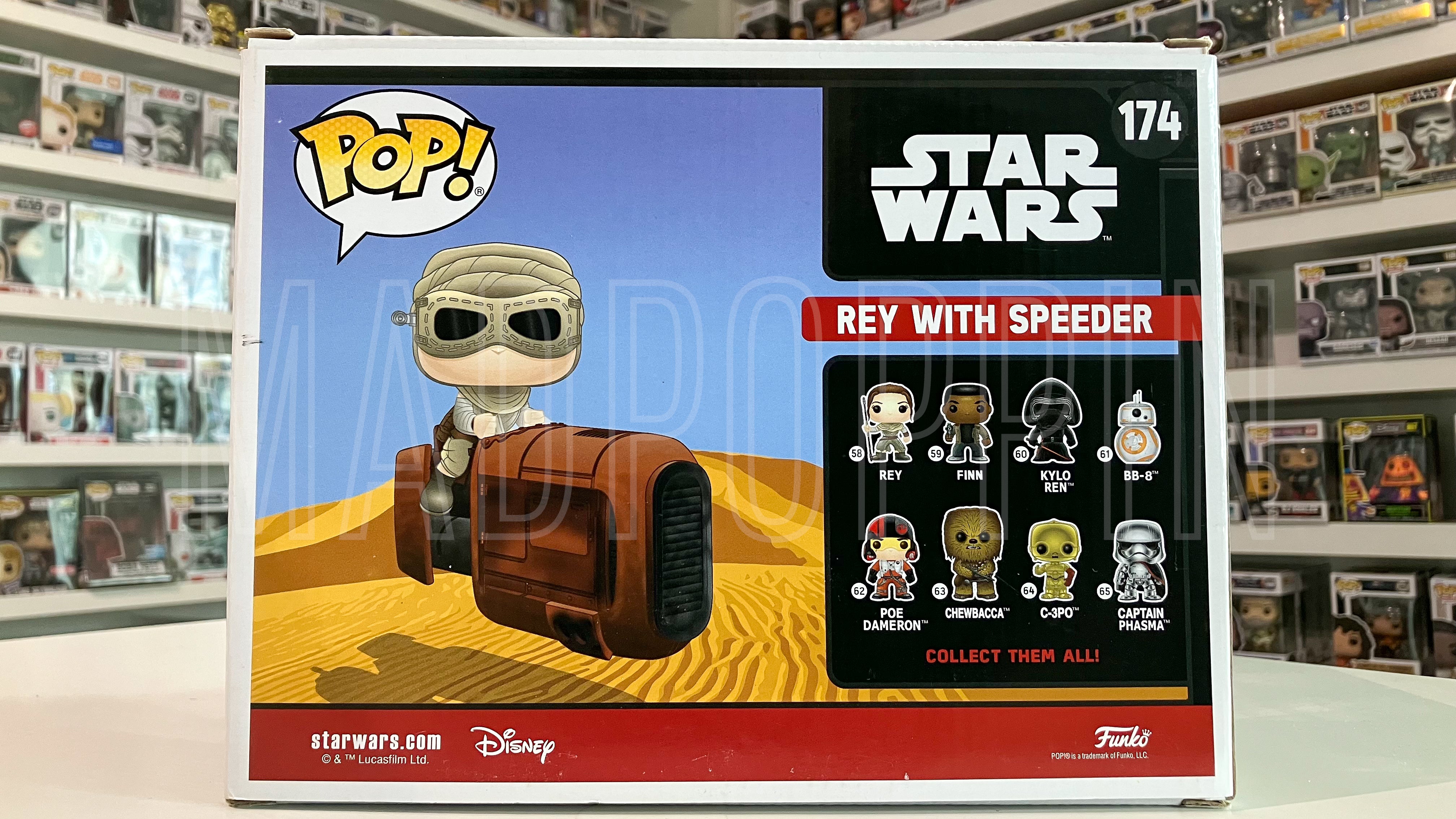Funko POP! Rides Star Wars Episode 7 Rey with Speeder Galactic Convention #174
