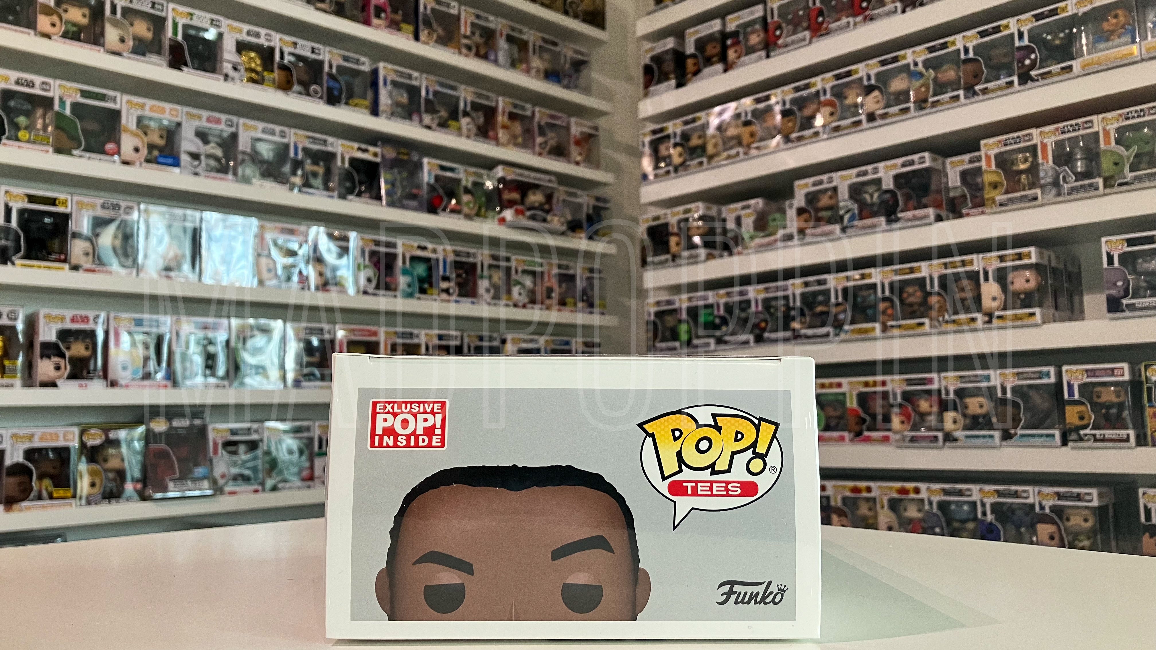 Funko Pop Tees The Mandalorian Moff Gideon Combo Set Size Large w/ Glow POP