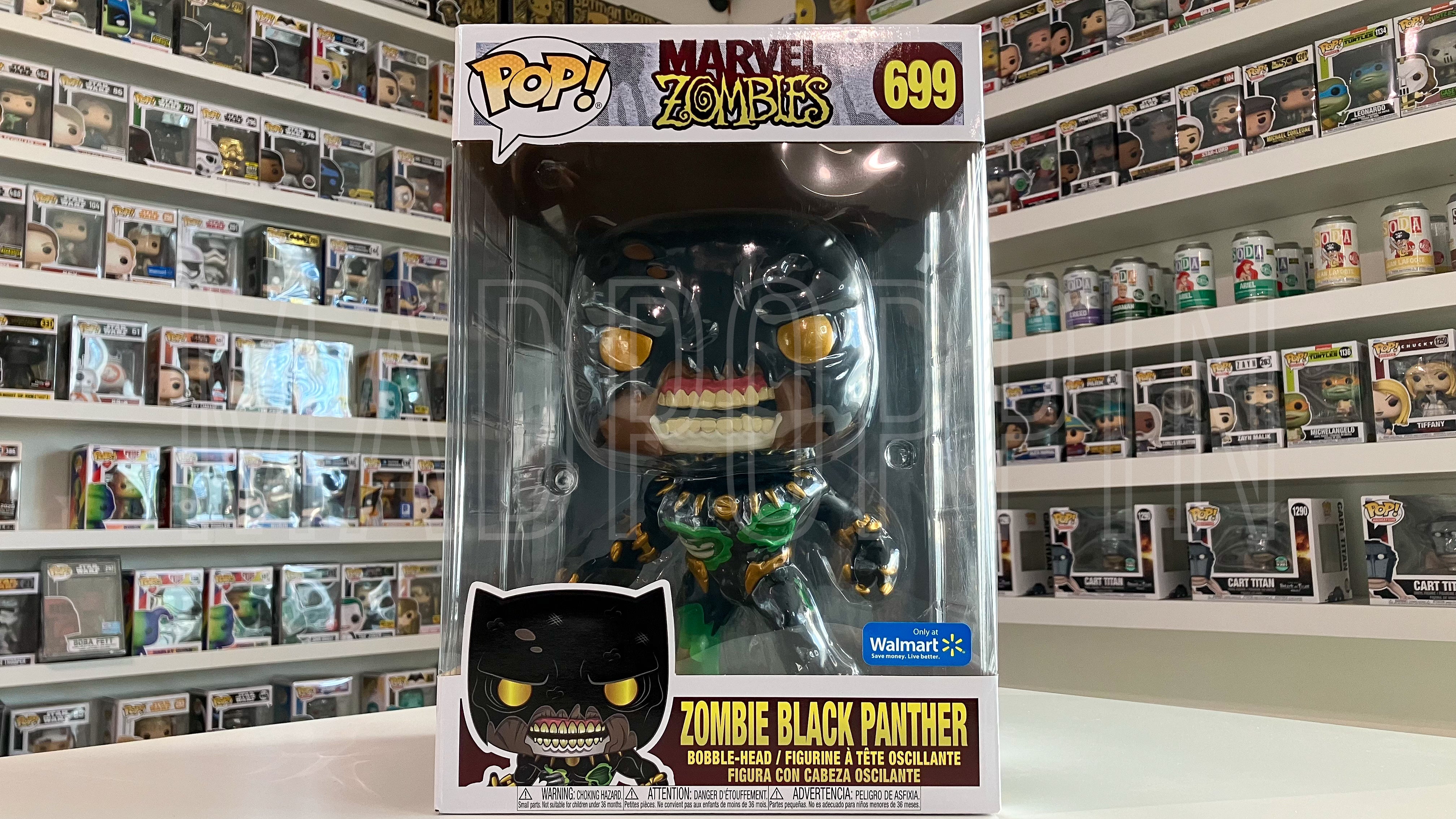 Funko POP! Marvel Zombies Zombie Black Panther Walmart Jumbo 10 Inch #699
