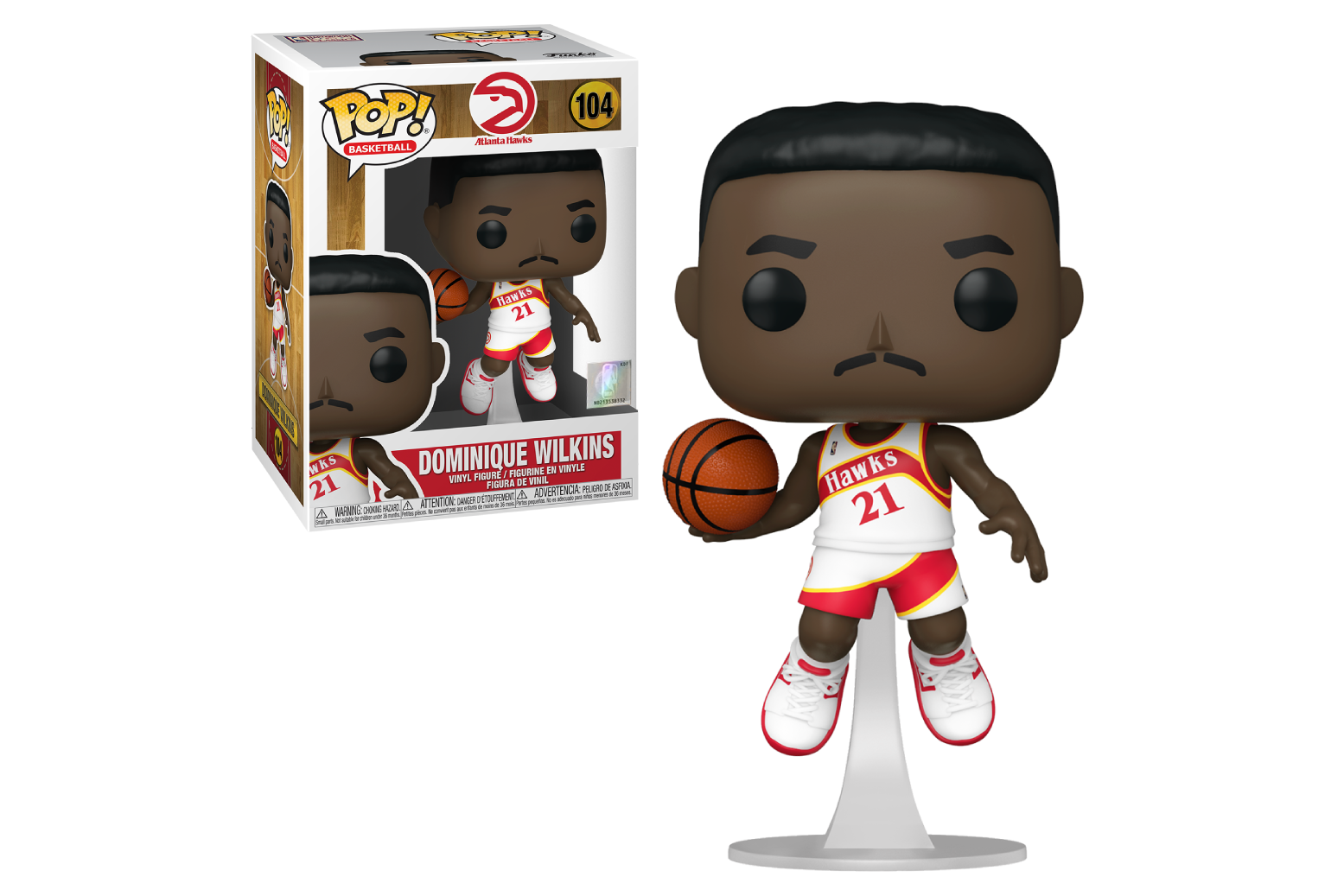 Funko Pop Basketball NBA Legends Atlanta Hawks Dominique Wilkins 104