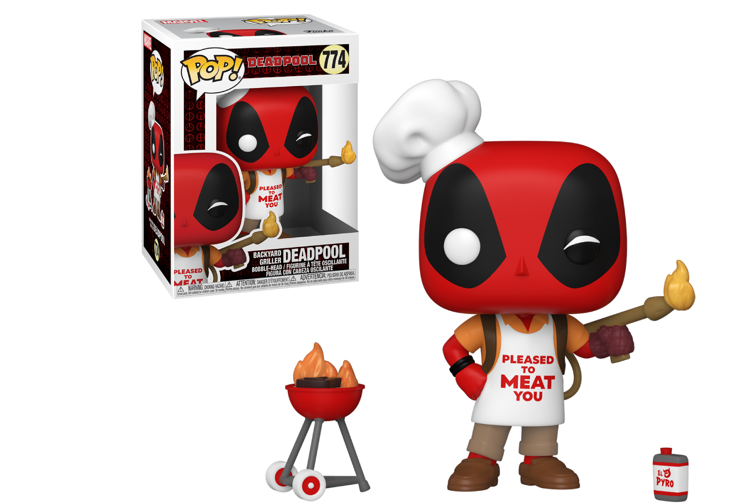 Funko POP! Marvel Deadpool 30th Anniversary Backyard Griller Deadpool #744
