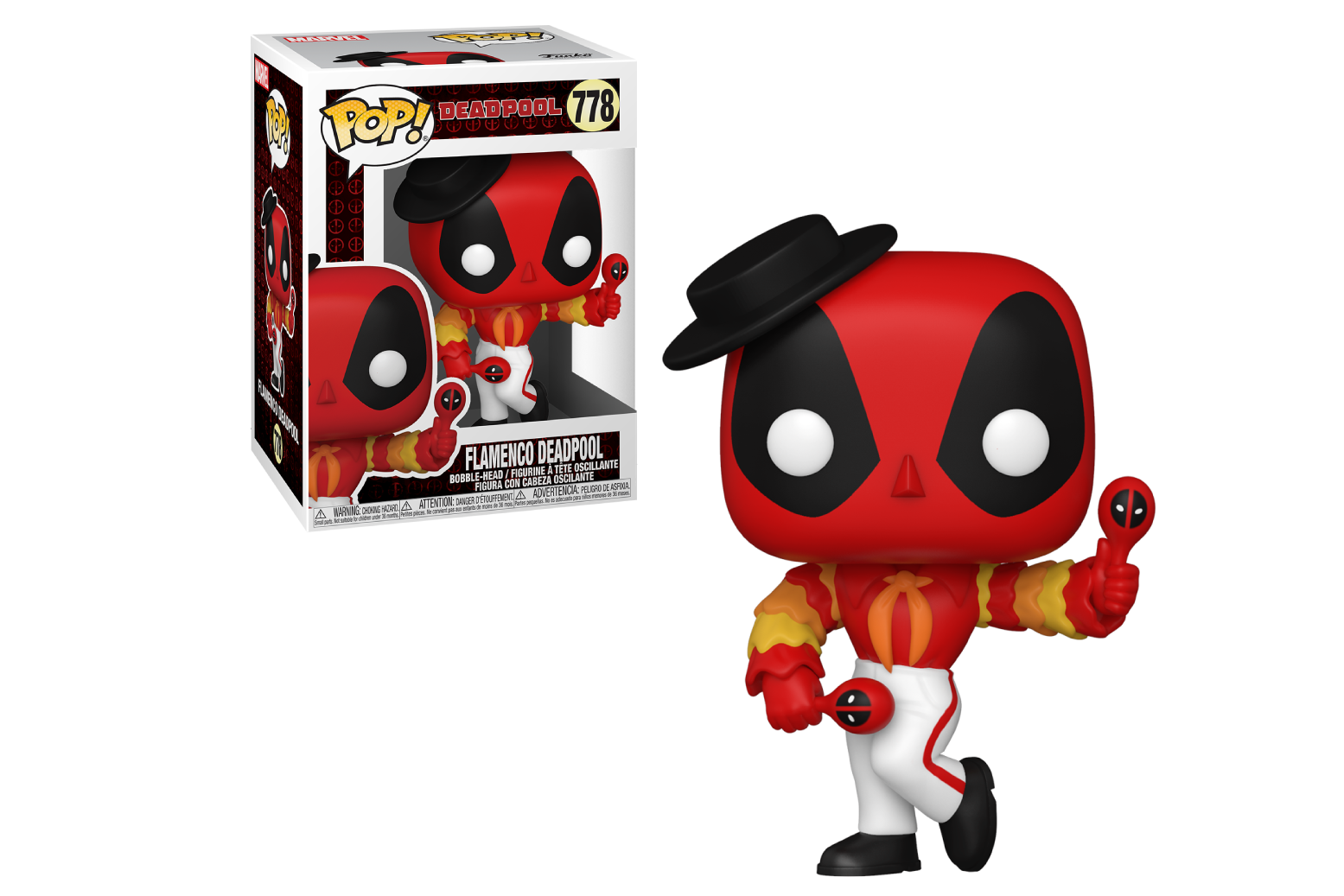 Funko POP! Marvel Deadpool 30th Anniversary Flamenco Deadpool #778